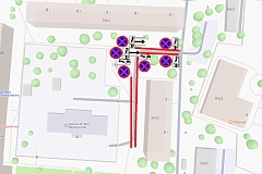По адресу: пр-т Андропова д.35 корп. 2, будут выполнены работы по установке дорожных знаков 3.27 «Остановка запрещена» со знаками дополнительной информации (табличками) 8.24 «Работает эвакуатор», 8.2.3 «Зона действия»